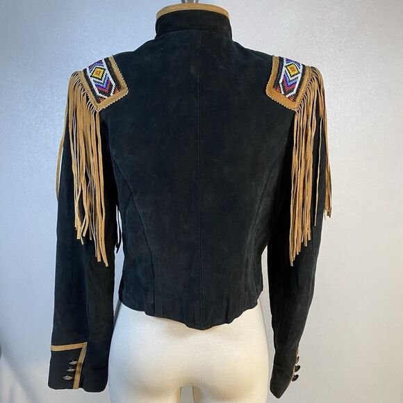 Phoenix Frontier sz S Black Suede Leather Jacket - Picture 7 of 13